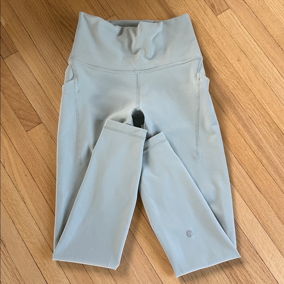 NWOT Lululemon Wunder Train High Rise tight in Jade Grey with pockets - Picture 10 of 11